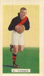 1934 Hoadley's Victorian Footballers #40 Keith Forbes Front